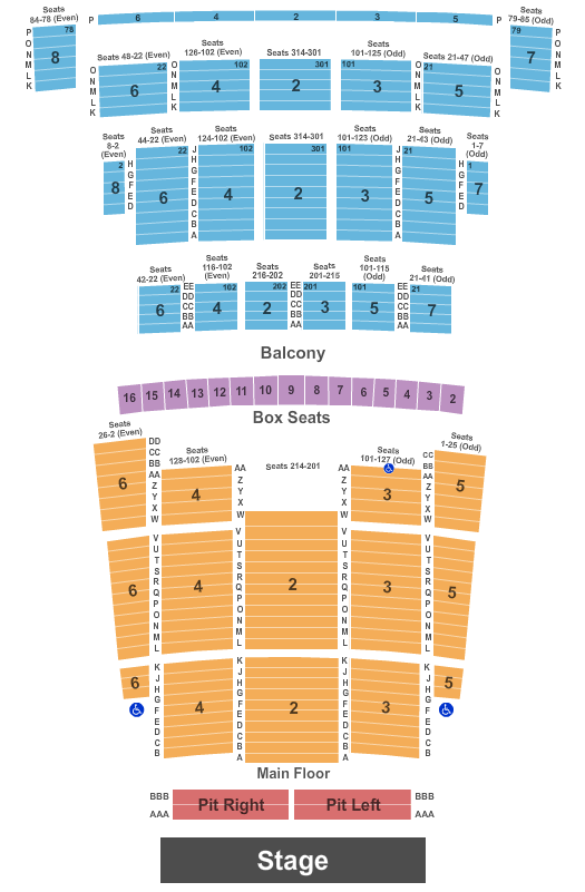 Detroit Opera House Phantom of the Opera Seating Chart